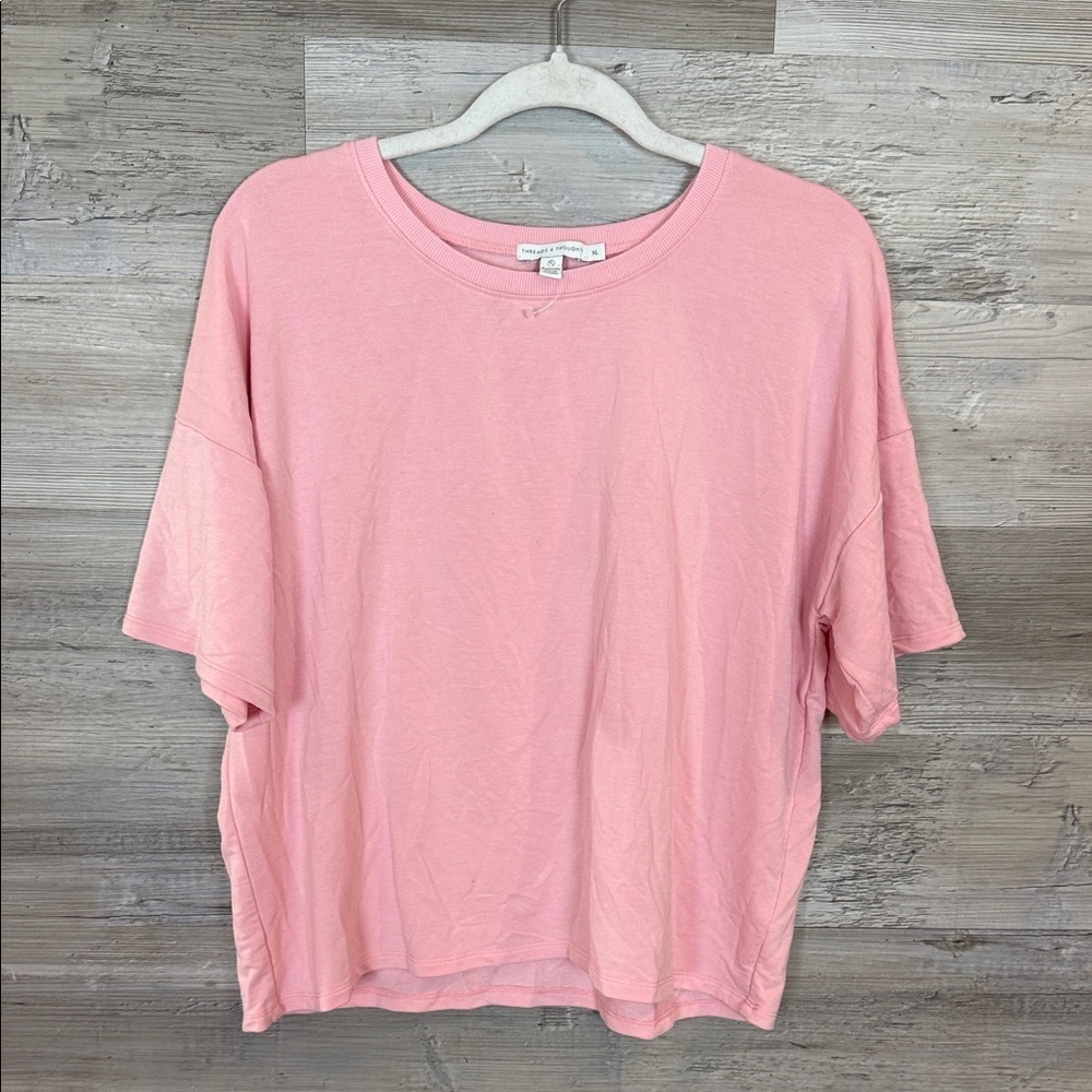 Threads 4 Thought Pink Short-Sleeve Crewneck Top